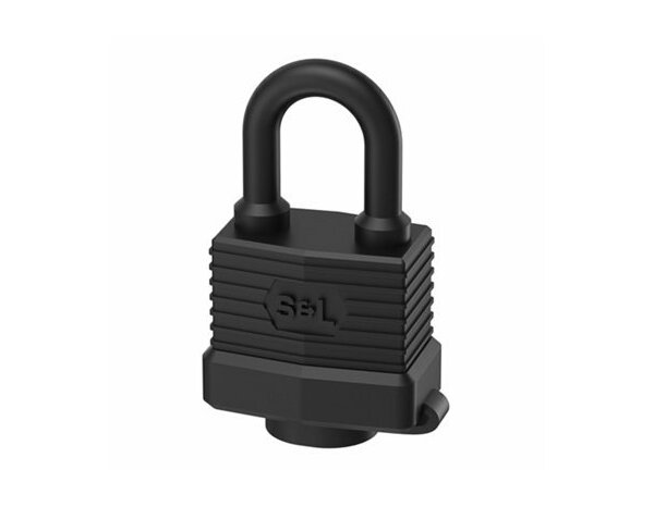 Cadenas en acier laminé avec anse blindée 60 mm noir - Brico Dépôt