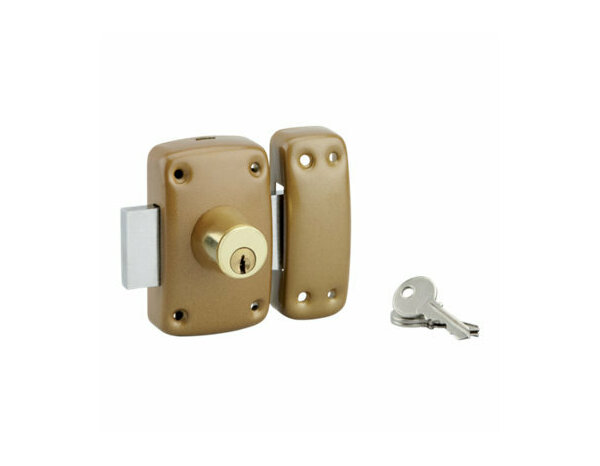 Verrou double cylindre 23X45 mm corps bombé 3 clés 1 - Brico Dépôt