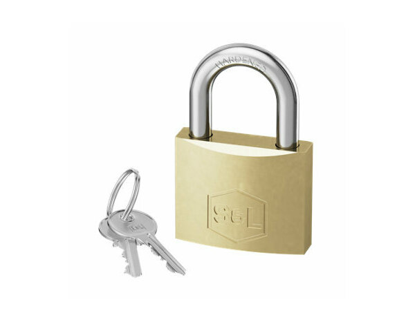 Cadenas laiton 5 cm manille acier trempé 7 mm double verrouillage - Brico Dépôt