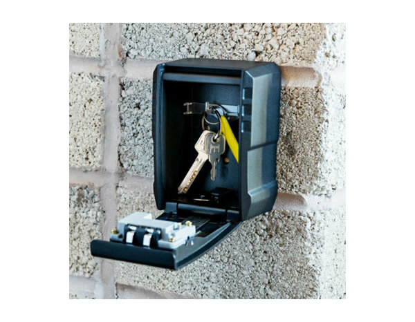 Coffre-fort à clés noir combinaison 4 chiffres métal 13,2 x 9,8 x 6,3 cm - Brico Dépôt