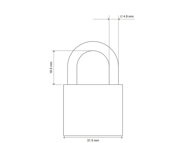Cadenas à clés fer 30 mm - Brico Dépôt
