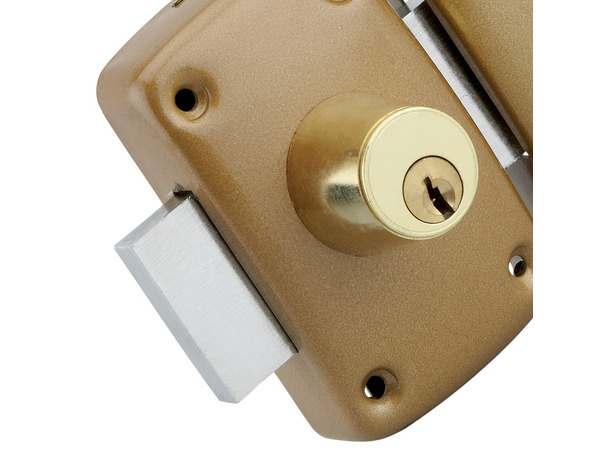 Verrou double cylindre 23X45 mm corps bombé 3 clés 1 - Brico Dépôt