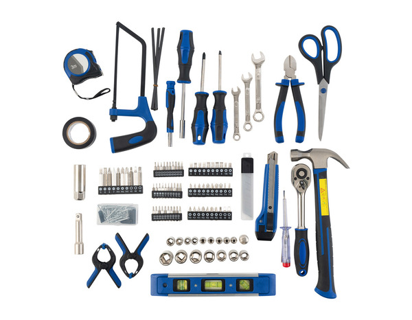 Coffret d’outils complet 210 pièces avec boîte de rangement robuste - Brico Dépôt