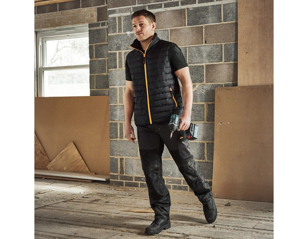 Veste sans manche CASTLIN noire imperméable rembourrée taille XL - Brico Dépôt