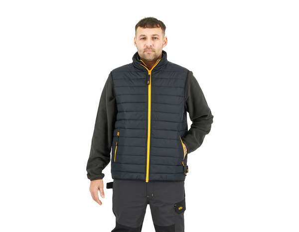 Veste sans manche CASTLIN noire imperméable rembourrée taille M - Brico Dépôt