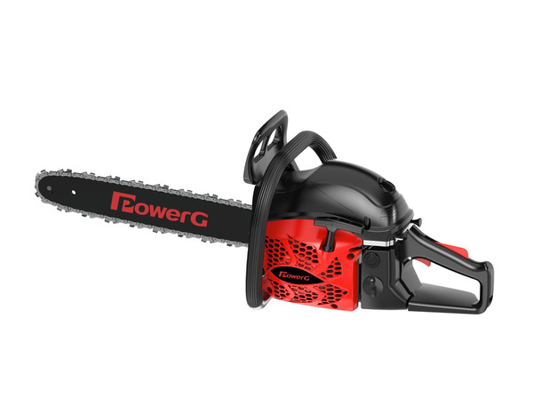 Tronçonneuse thermique 53 cm³ guide 52 cm lubrification automatique chaîne POWER G - Brico Dépôt