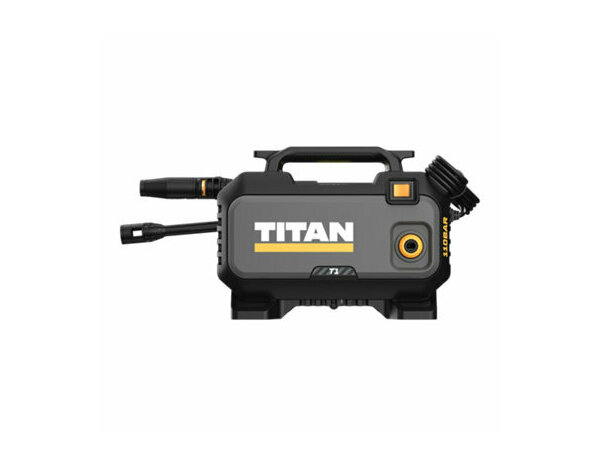 Nettoyeur haute pression 1400W 110 bars avec tuyau 6m et accessoires intégrés - Titan - Brico Dépôt