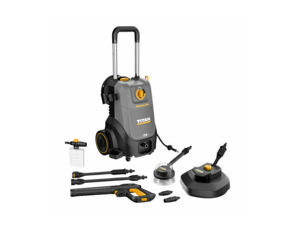 Nettoyeur haute pression moteur induction 2500W 180 bars 10 m tuyau PVC - Titan - Brico Dépôt