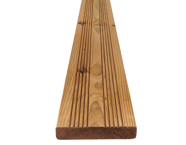 Lame de terrasse pin classe 4 marron THERAO 420 cm x 14,5 cm x 2,7 cm - Marque BLOOMA - Brico Dépôt