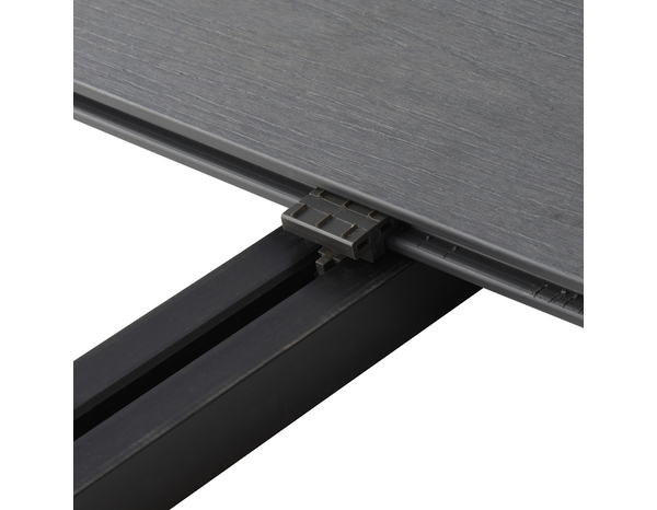 Lame composite gris brossé réversible NEVA 220 x 14,5 x 2,1 cm - Marque BLOOMA - Brico Dépôt