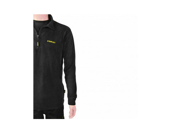 Polaire de travail noir demi-fermeture à glissière micropolaire MEMPHIS taille XXL - Stanley - Brico Dépôt