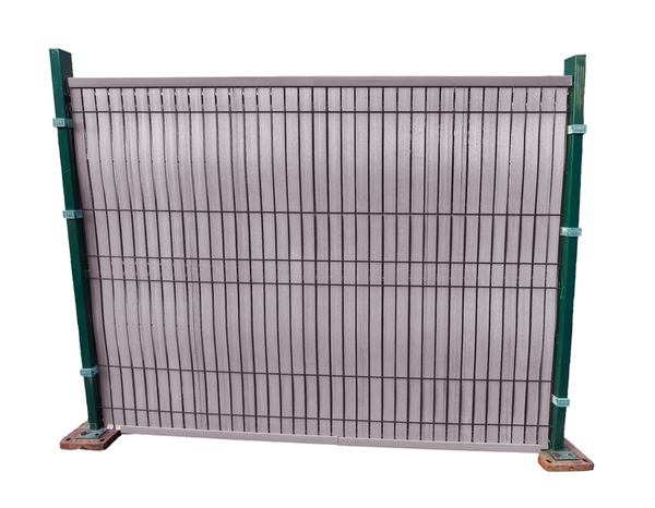 Kit PVC effet bois gris clair pour clôture métallique 1,53 x 2 m - Brico Dépôt