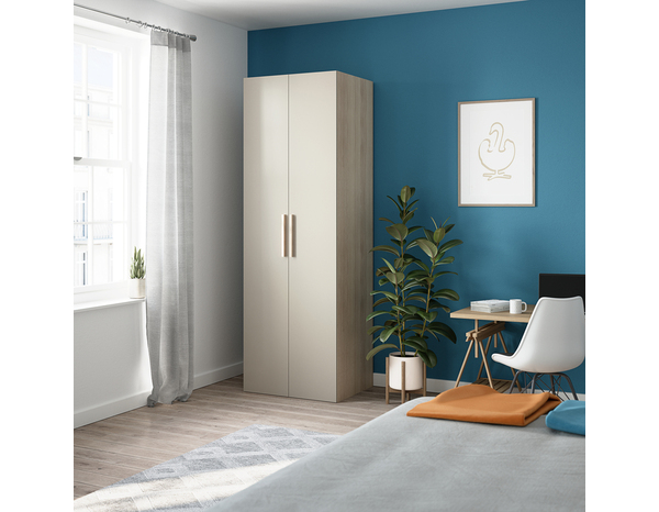 Porte beige CACHEMIRE HOMNY réversible - H.225 x L.37 cm  - Cooke and Lewis - Brico Dépôt