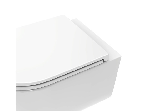 Cuvette WC suspendue céramique carénée sans rebord et vortex NF LORIA 35x36x50,5 cm - Cooke and Lewis - Brico Dépôt