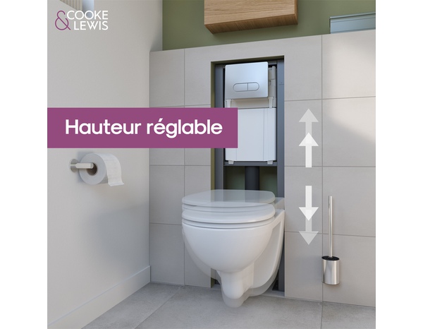 Bâti support universel NF ZAGAR hauteur réglable 106 à 124 cm - Cooke and Lewis - Brico Dépôt