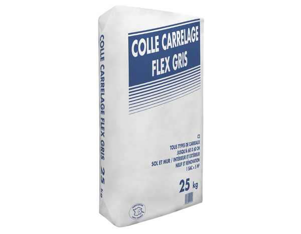 Mortier colle carrelage C2 gris 25 kg intérieur extérieur - VPI - Brico Dépôt