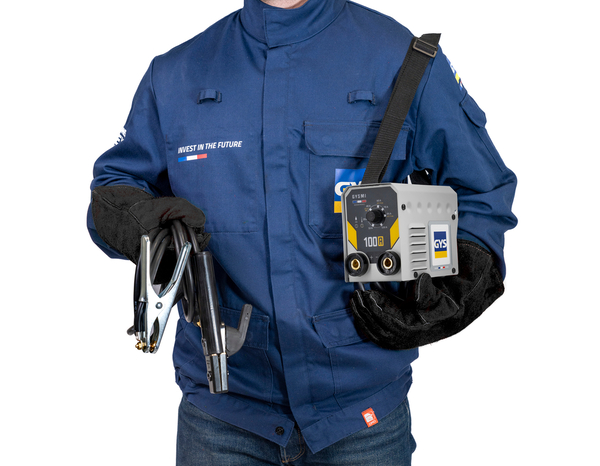 Poste à souder inverter monophasé MMA 100 A compact et léger - Brico Dépôt