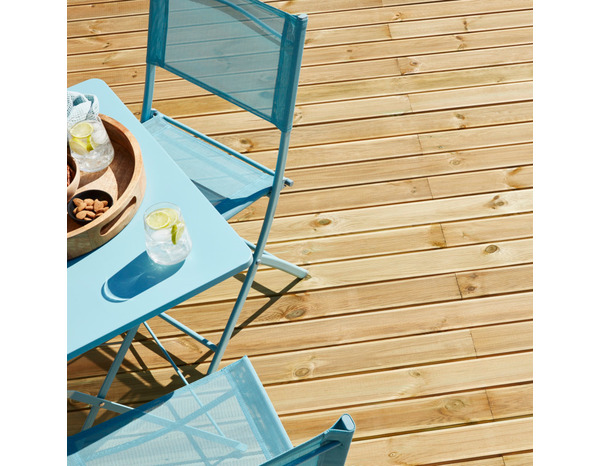 Lame de terrasse classe 3 en pin naturel 240 x 9,5 x 2 cm - Brico Dépôt