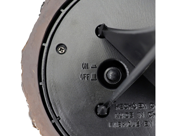 Spot solaire LED à piquer marron effet bois foncé 4000 K IP65 - Brico Dépôt