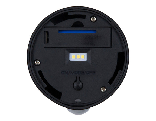 Potelet solaire LED avec détecteur de mouvement infrarouge noir 5000 K IP44 - Brico Dépôt