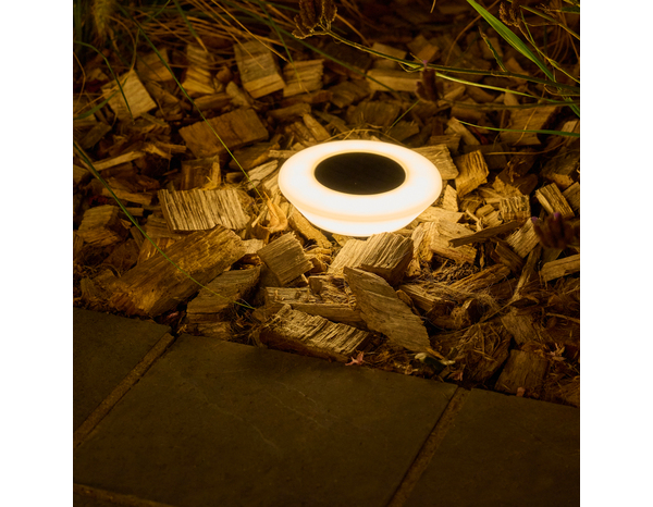 Lot de 4 spots solaires LED à piquer blanc 3000 K IP44 - Brico Dépôt