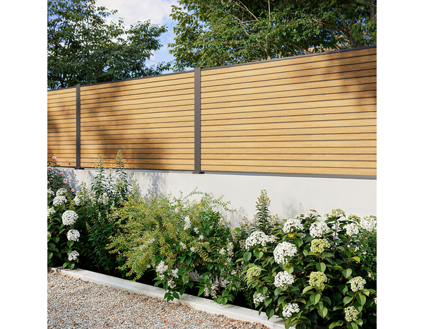 Lot de 3 lames clairevoie composite marron NEVA 179,1 x 15,7 x 2,15 cm - Marque BLOOMA - Brico Dépôt