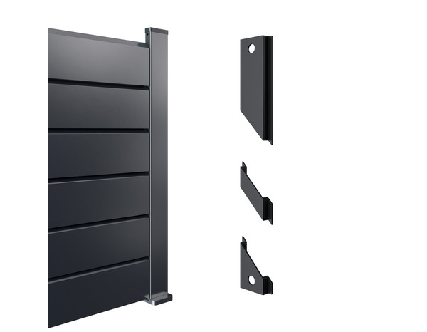 Pack de 32 entretoises aluminium gris foncé pour lames persiennes NEVA - Marque BLOOMA - Brico Dépôt