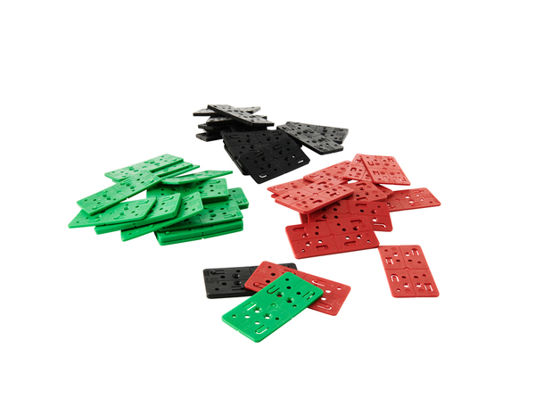 Kit de fixation terrasse 60 cales plastique durable rouge vert noir 2 / 3 / 5 mm - Brico Dépôt