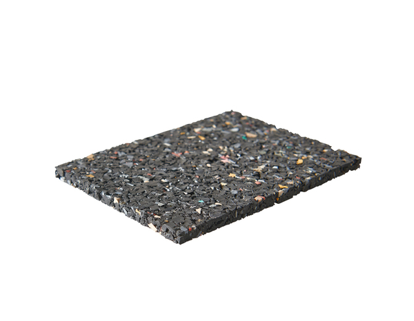 Patin en caoutchouc noir 10 x 7,5 cm pour protection lambourdes de terrasse - Brico Dépôt