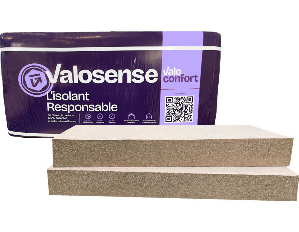 Lot de 6 panneaux fibres de carton lambda 37 Ép. 100 mm - 1,2 x 0,6 m - Brico Dépôt