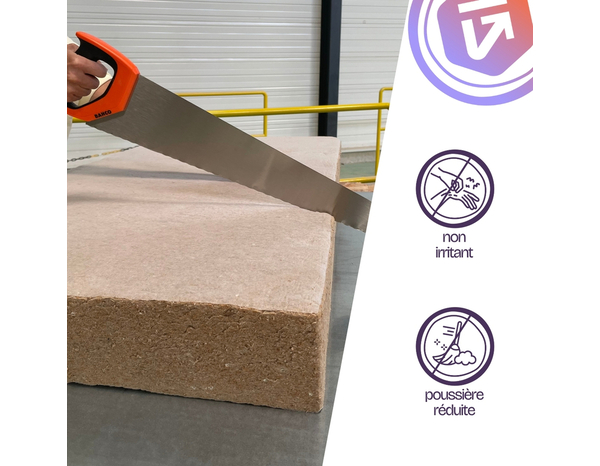 Lot de 15 panneaux fibres de carton lambda 37 Ép. 40 mm - 1,2 x 0,6 m - Brico Dépôt