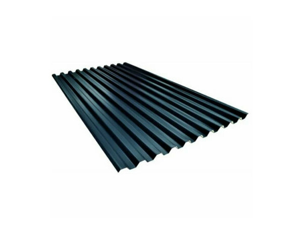 Tôle biface acier galvanisé prélaqué anthracite et beige 135 x 75 cm - BACACIER - Brico Dépôt