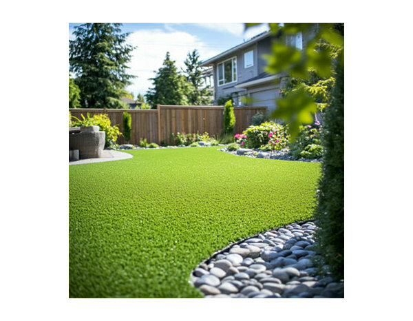 Gazon artificiel fibres 7 mm vert usage extérieur durable 10 x 1 m - Brico Dépôt