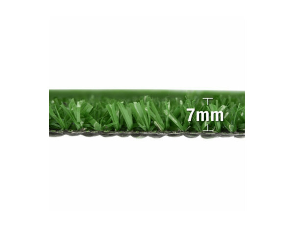 Gazon artificiel fibres 7 mm vert usage extérieur durable 10 x 1 m - Brico Dépôt