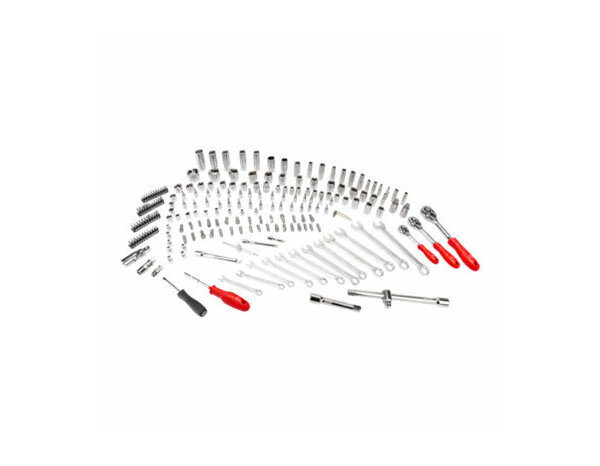 Coffret à douilles 216 pièces 1/4" 3/8" 1/2" 72 dents - Forge steel - Brico Dépôt