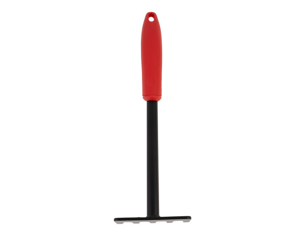 Râteau à main acier carbone rouge et noir 32 cm - Forge steel - Brico Dépôt