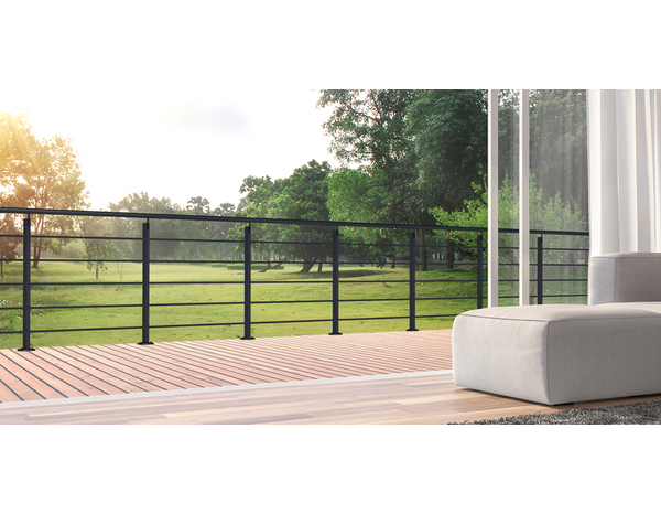 Kit garde-corps aluminium thermolaqué 2 x 1,15 m - Brico Dépôt