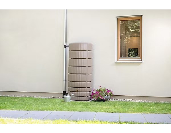 Cuve murale slim 500 L taupe 184 x 75 x 51 cm - Garantia - Brico Dépôt