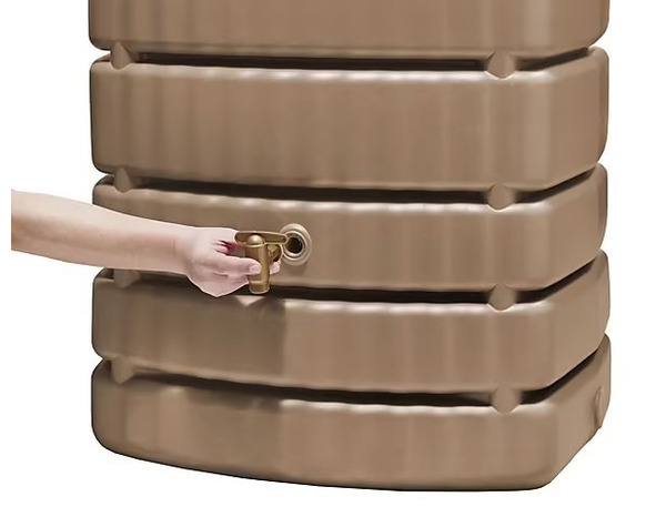 Cuve murale slim 500 L taupe 184 x 75 x 51 cm - Garantia - Brico Dépôt