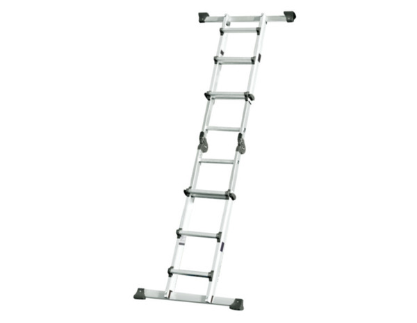 Échelle articulée télescopique multifonction 2,4 m 12 échelons - Brico Dépôt