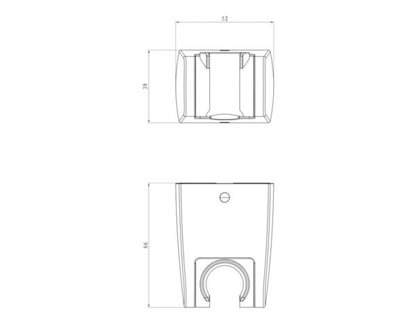 Support douchette universel argent effet chromé brillant 6,6 x 5,2 x 3,9 cm - Cooke and Lewis - Brico Dépôt