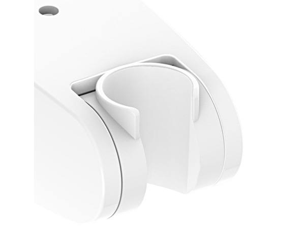 Support douchette universel blanc effet chromé brillant 6,6 x 5,2 x 3,9 cm - Cooke and Lewis - Brico Dépôt