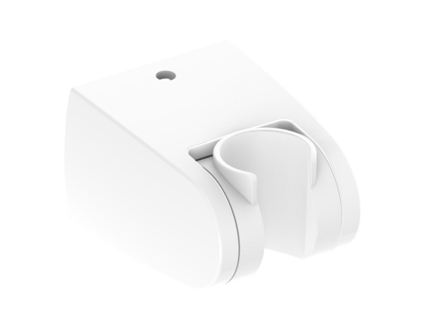 Support douchette universel blanc effet chromé brillant 6,6 x 5,2 x 3,9 cm - Cooke and Lewis - Brico Dépôt