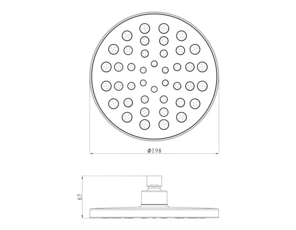 Pomme de tête chrome diamètre 19,8 cm MARENS - Cooke and Lewis - Brico Dépôt