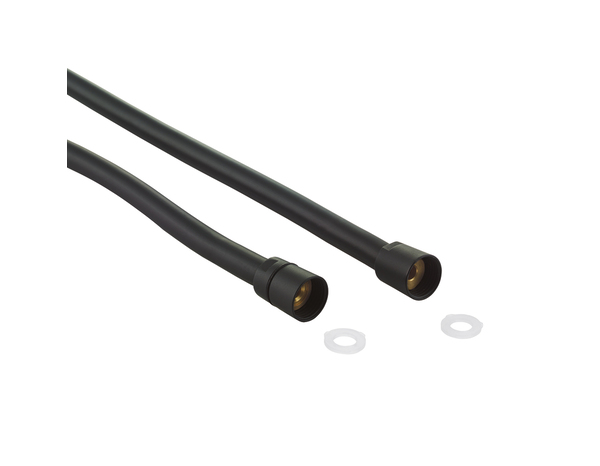 Flexible de douche PVC noir antitorsion universel 1,75 m - Cooke and Lewis - Brico Dépôt