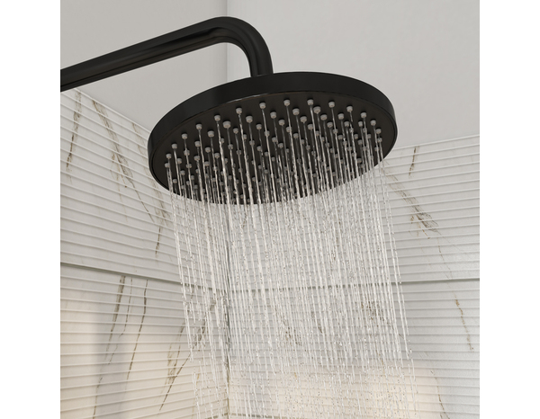 Colonne de douche thermostatique noire ODALIA - Dim. H. 117, l. 28,6, P. 33,5 cm - Cooke and Lewis - Brico Dépôt