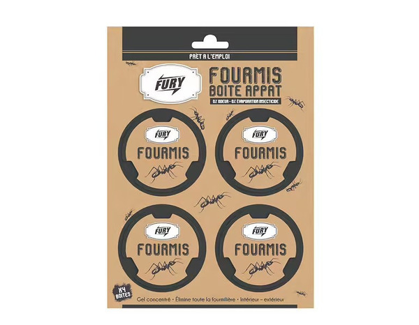 Lot de 4 boîtes appât anti-fourmis gel insecticide concentré - Brico Dépôt