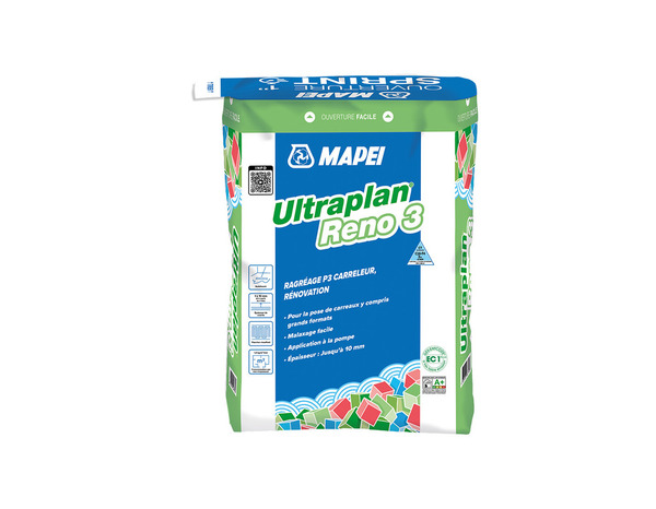 Ragréage de sol autolissant P3 spécial rénovation 3 à 10 mm intérieur sac 25 kg - Mapei - Brico Dépôt