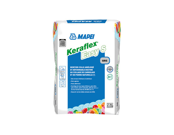Mortier colle carrelage C2ES1 gris sol et mur intérieur extérieur sac 25 kg - Mapei - Brico Dépôt