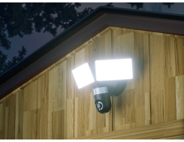 Caméra de surveillance extérieure Wi-Fi Full HD 1080p avec projecteur LED - Optex - Brico Dépôt